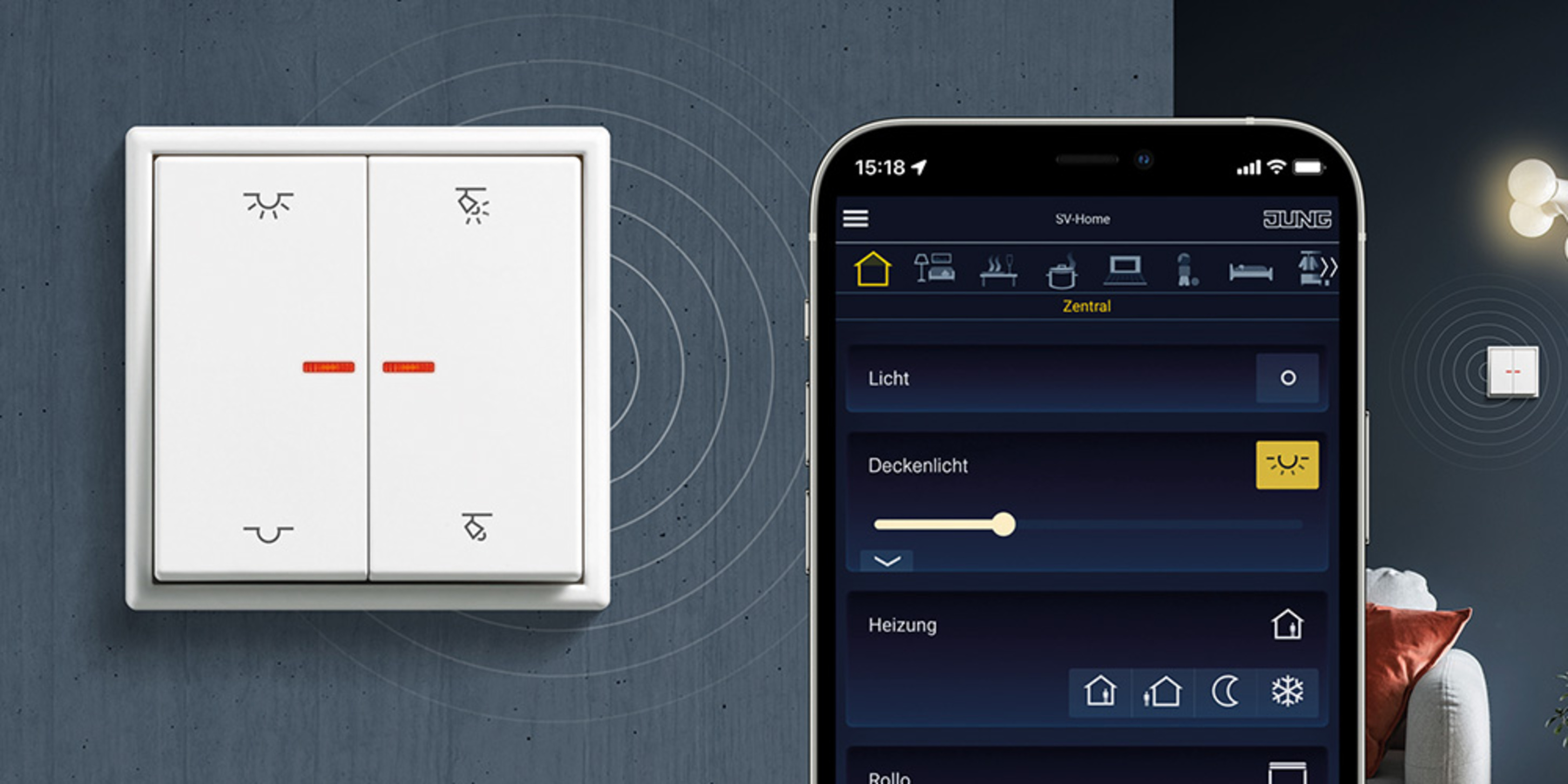 KNX RF Taster bei Elektrotechnik Nill GmbH in Bodelshausen